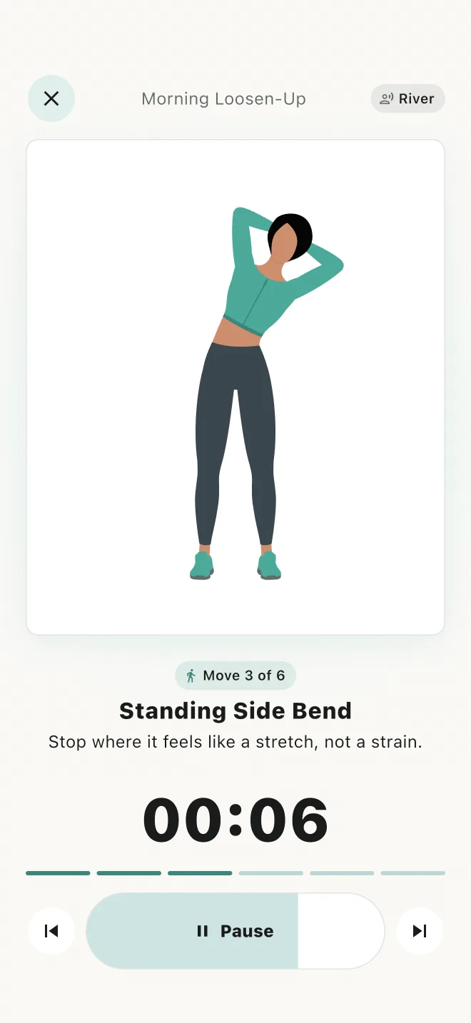 Daily routine screen in Daily Mind Balance