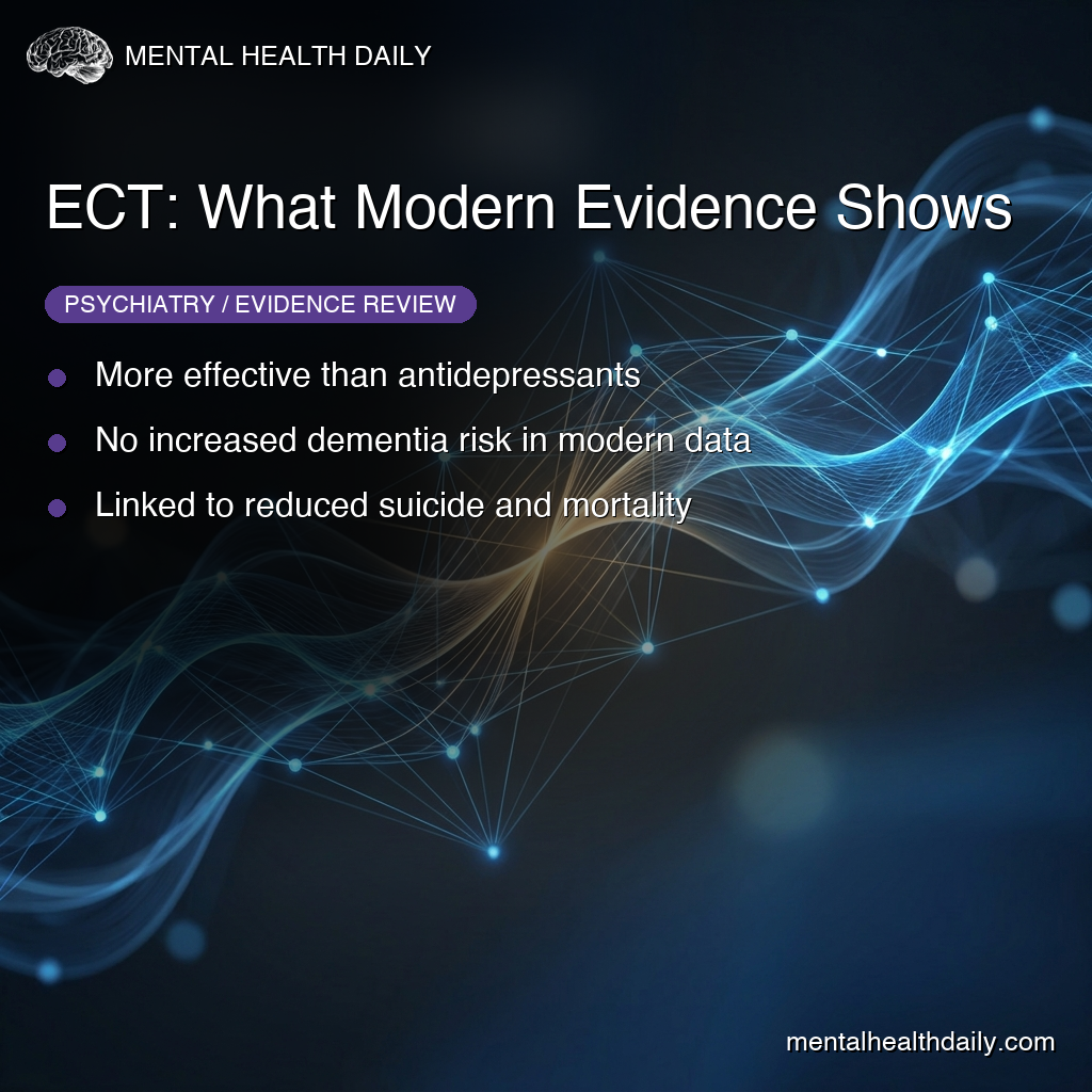 ECT: A Modern Reappraisal of Suicide, Dementia, and Mortality