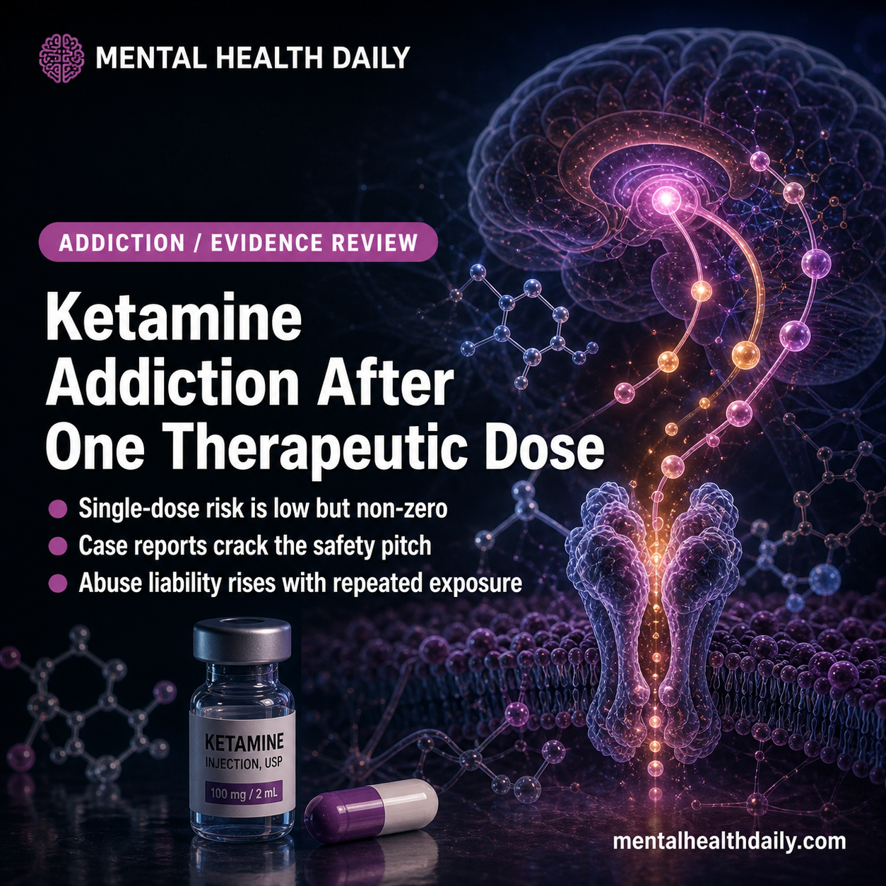 Ketamine Addiction After One Therapeutic Dose: How Rare Is It?
