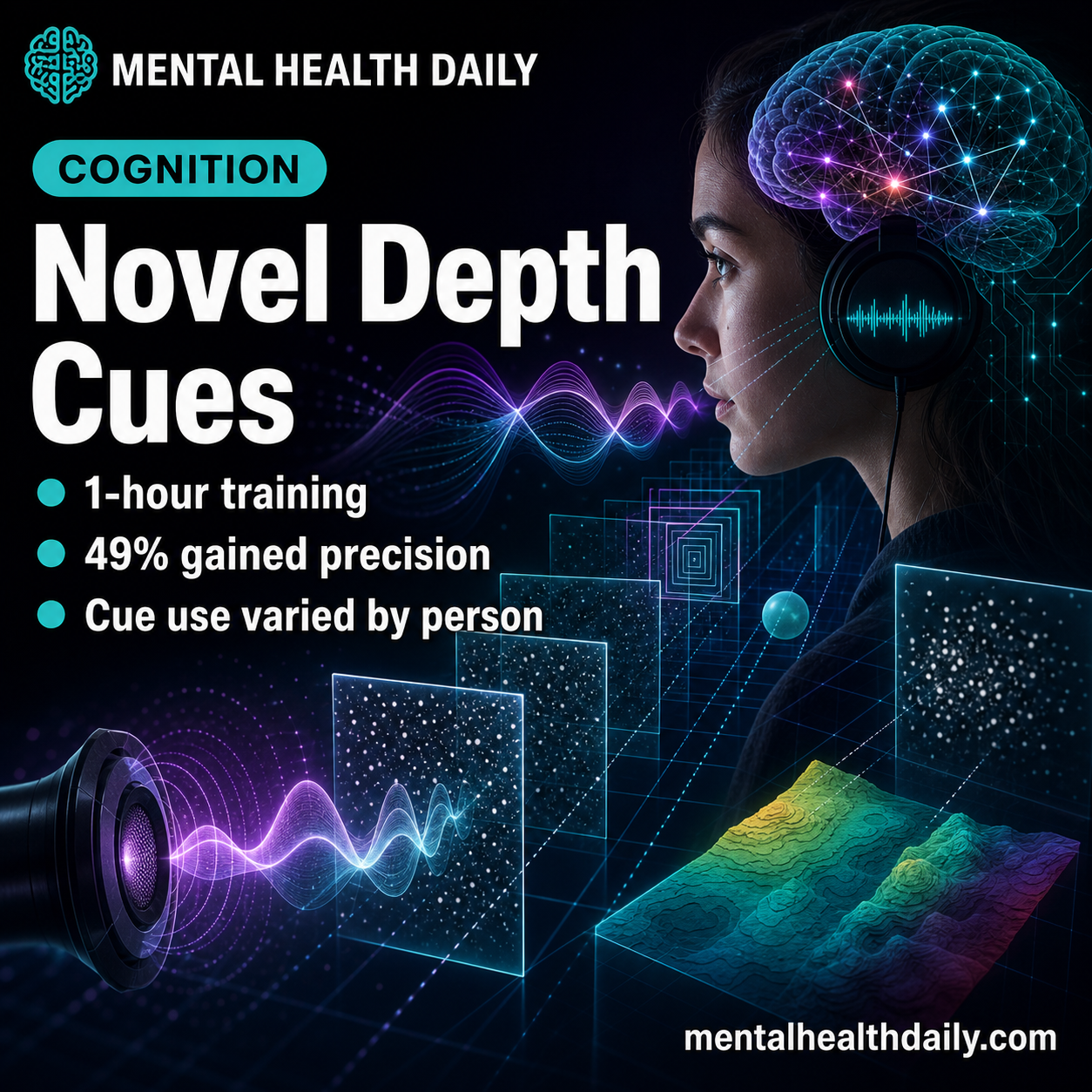 Novel Depth Cues Integrated in 49% of Adults After 1-Hour Training