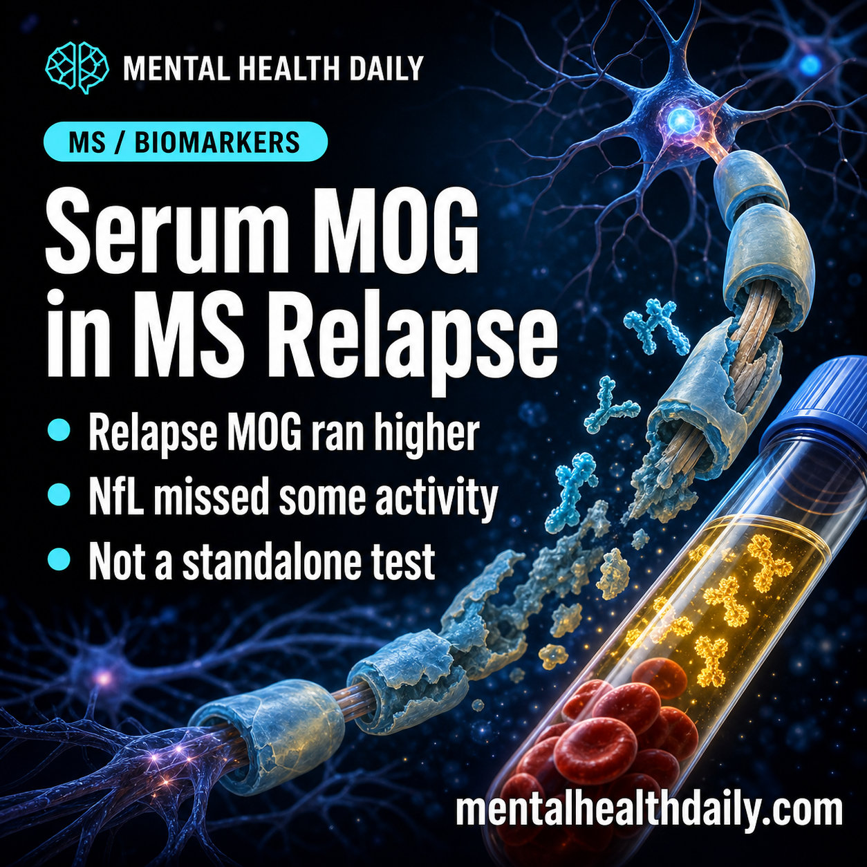 Serum MOG Blood Biomarker Rose During Multiple Sclerosis Relapse