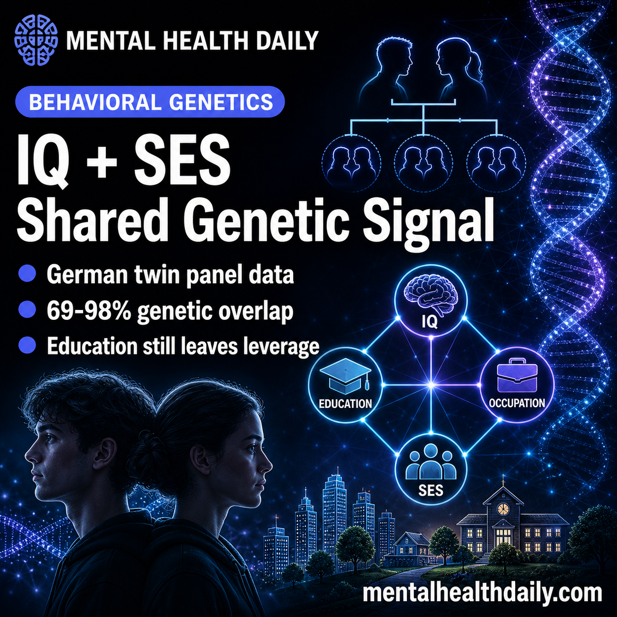 iq-and-socioeconomic-status:-twinlife-study-finds-69-98%-genetic-overlap