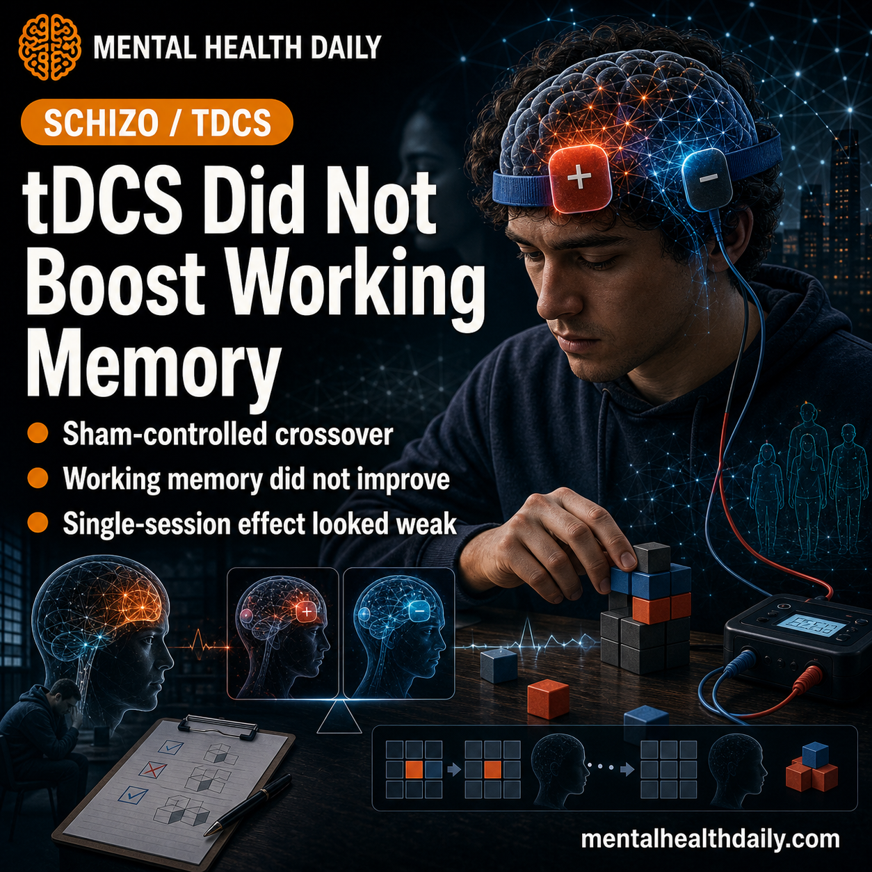 Single-Session tDCS Fails Working-Memory Test in Schizophrenia