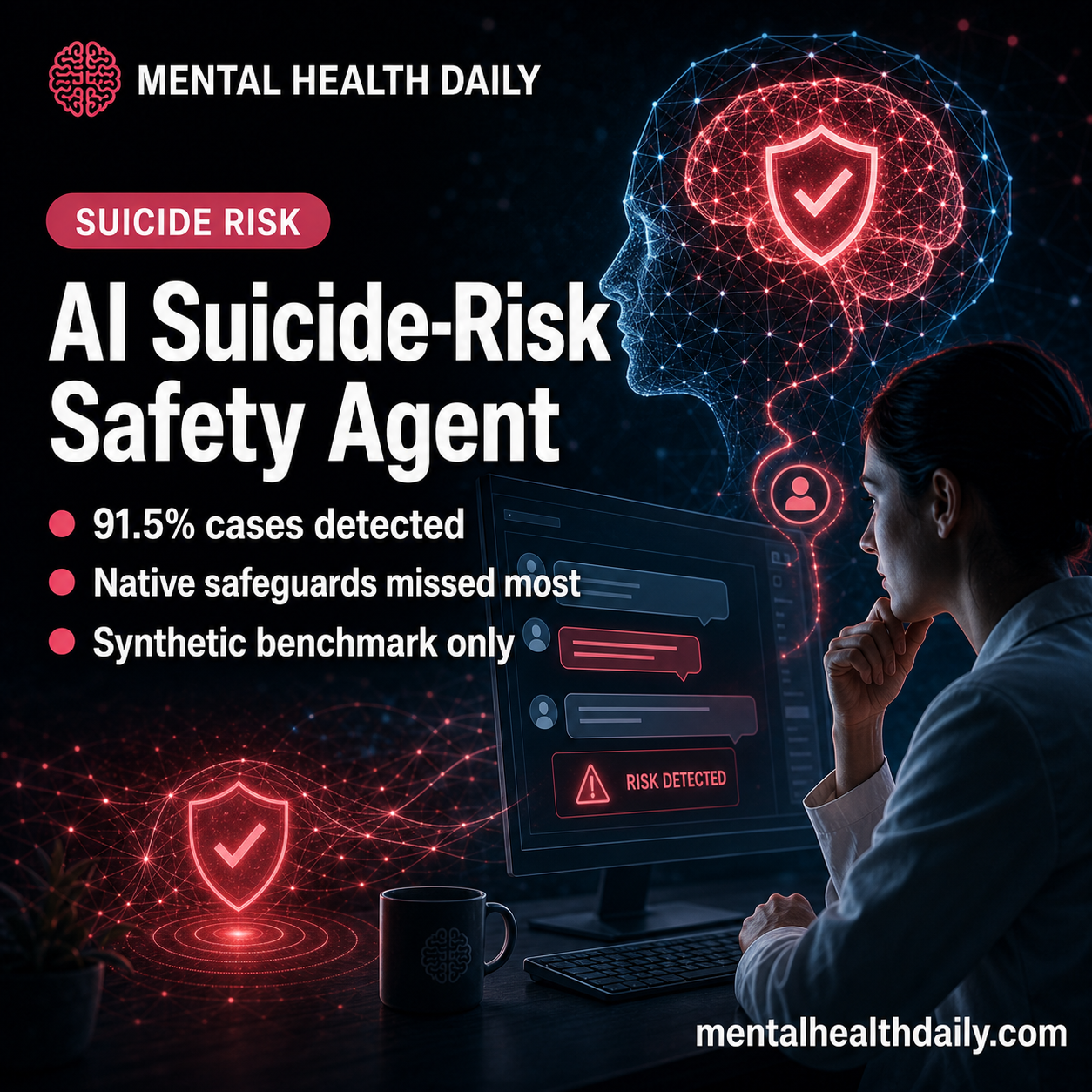 AI Suicide-Risk Agent Detected 91.5% vs. ChatGPT Health