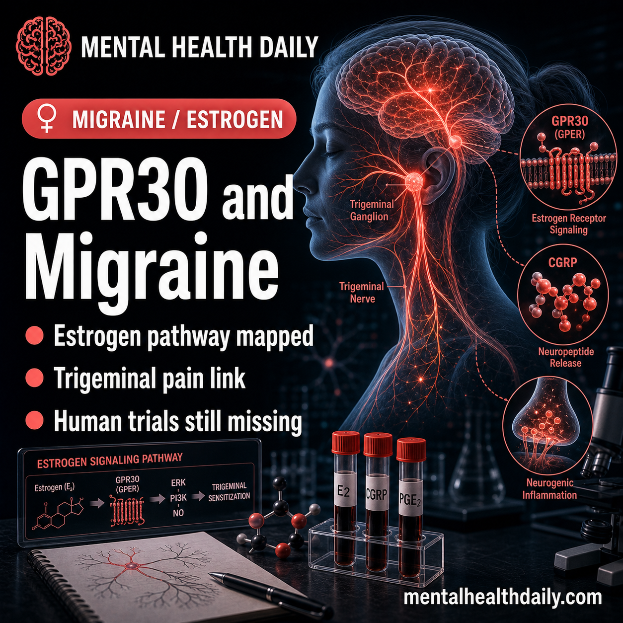 GPR30 and Migraine: Estrogen Link Still Lacks Human Trials