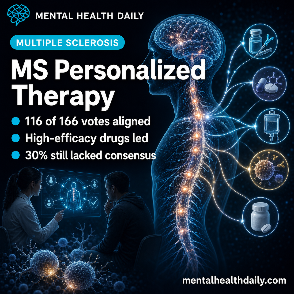 Multiple Sclerosis Personalized Therapy: 70% Delphi Consensus