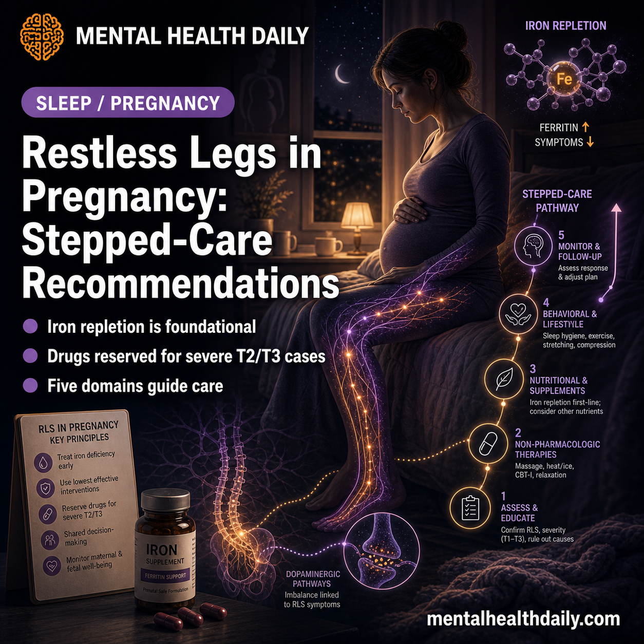 Restless Legs in Pregnancy: Stepped-Care Recommendations