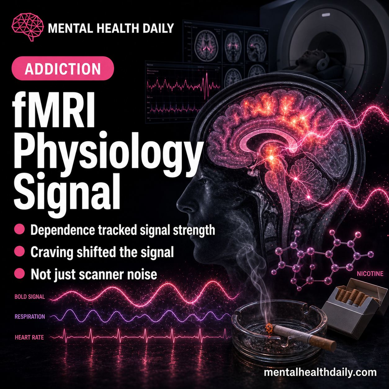 fMRI Low-Frequency Oscillation Tracked Nicotine Dependence and Arousal