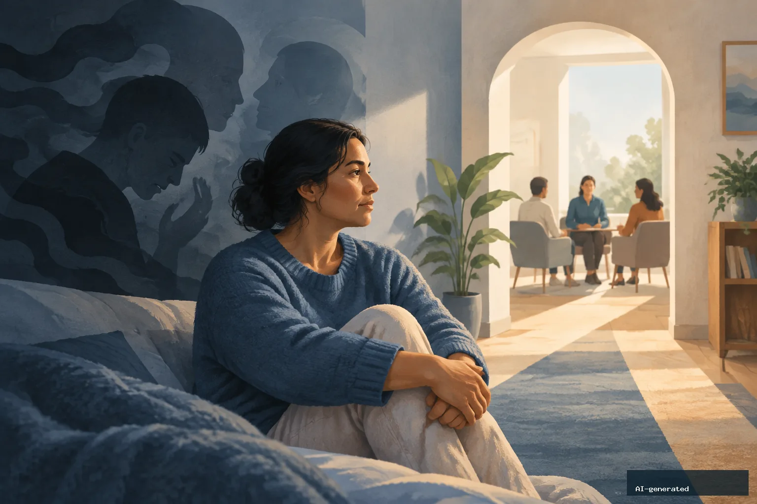 Psychotic Depression May Carry Higher Risks of Relapse, Hospital Care and Suicidality — AI-generated editorial image