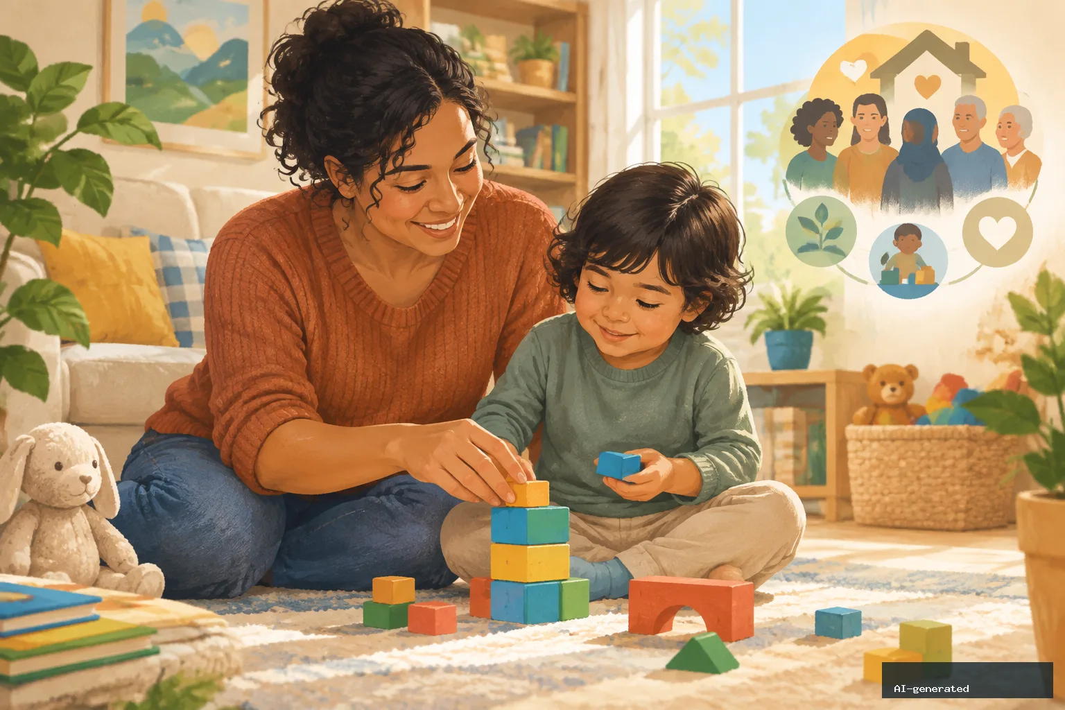 Why Early Parenting Support Belongs in the Mental-Health Conversation — AI-generated editorial image