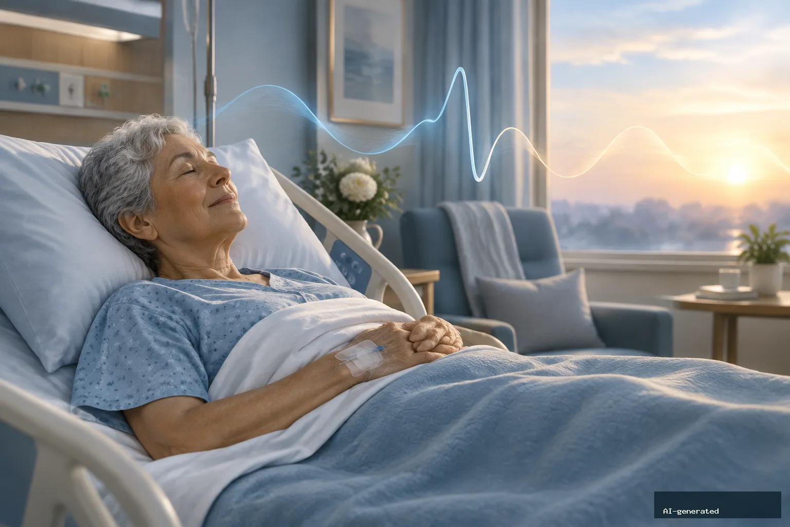 After Heart Surgery, Poor Sleep Was Associated With Lower Heart Rate Variability — AI-generated editorial image