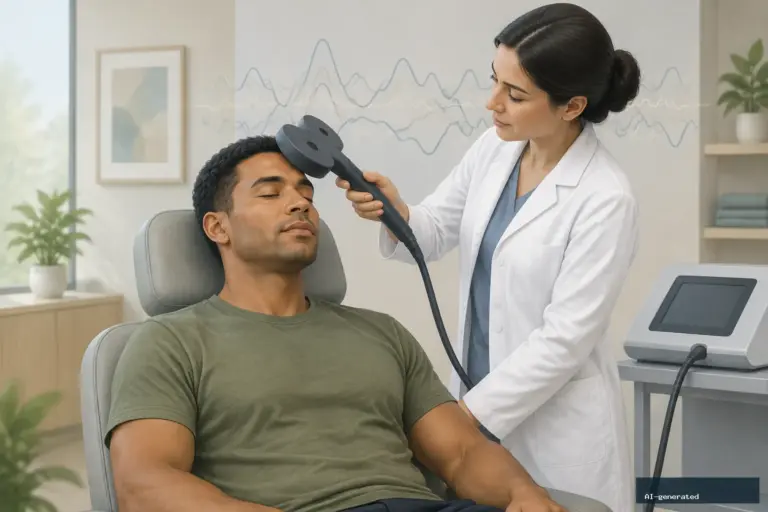Alpha-rTMS Study Reports Lower PTSD Symptoms, but Its Design Limits the Conclusion