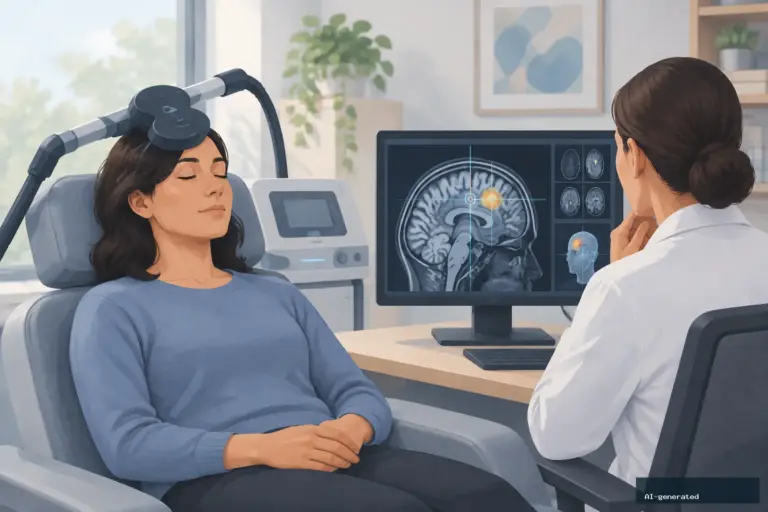 Brain-Scan-Guided rTMS Shows Early Promise in Small Depression Pilot