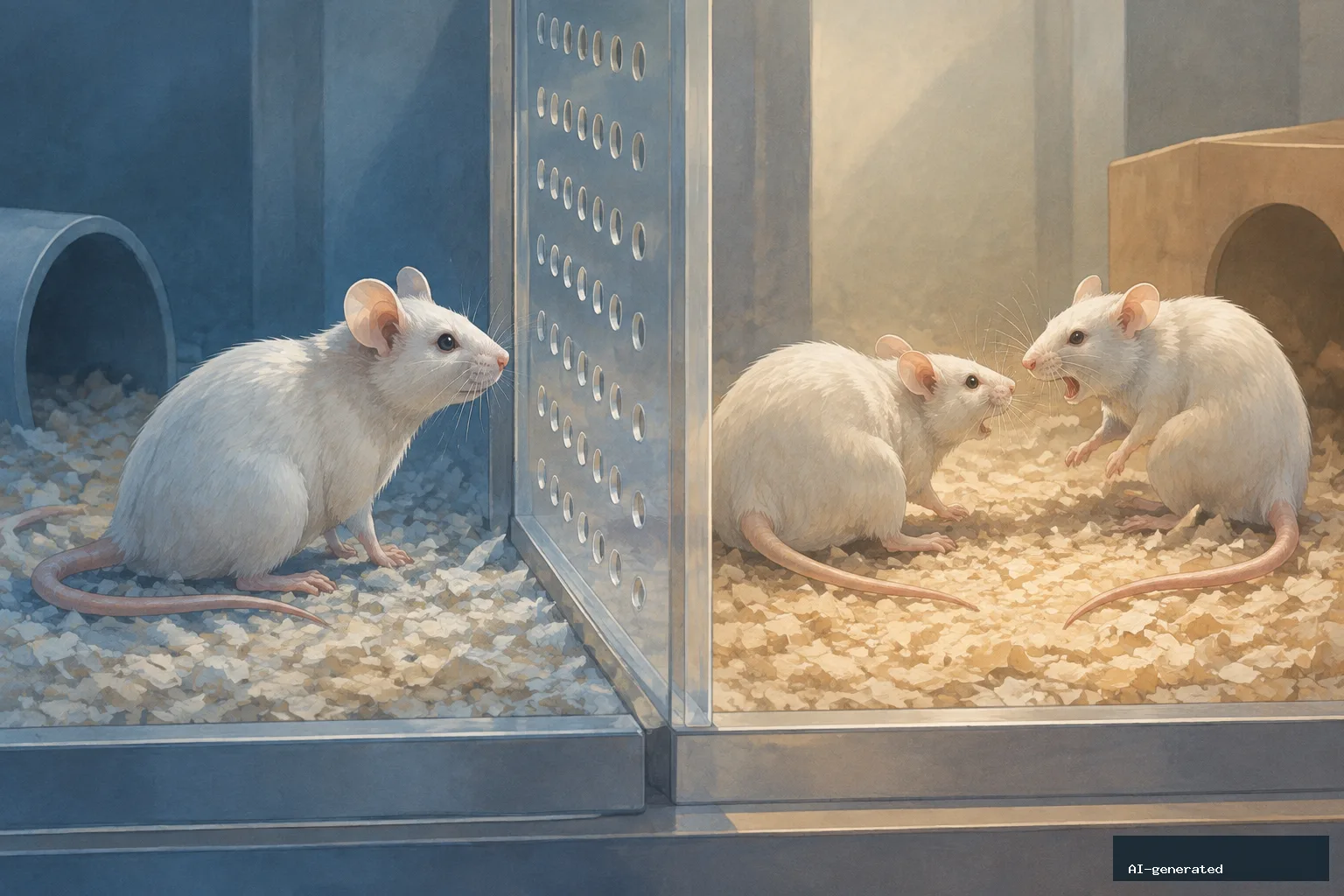 Seeing Another Mouse Attacked Produced a Distinct, Milder Stress Pattern