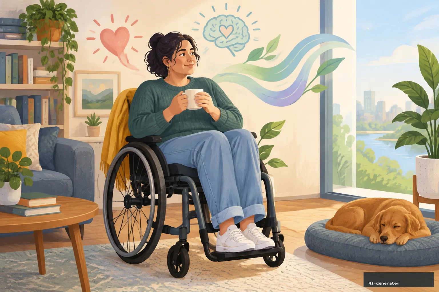 Self-Compassion and Psychological Flexibility Linked to Fewer Depressive Symptoms in Adults With Physical Dis­