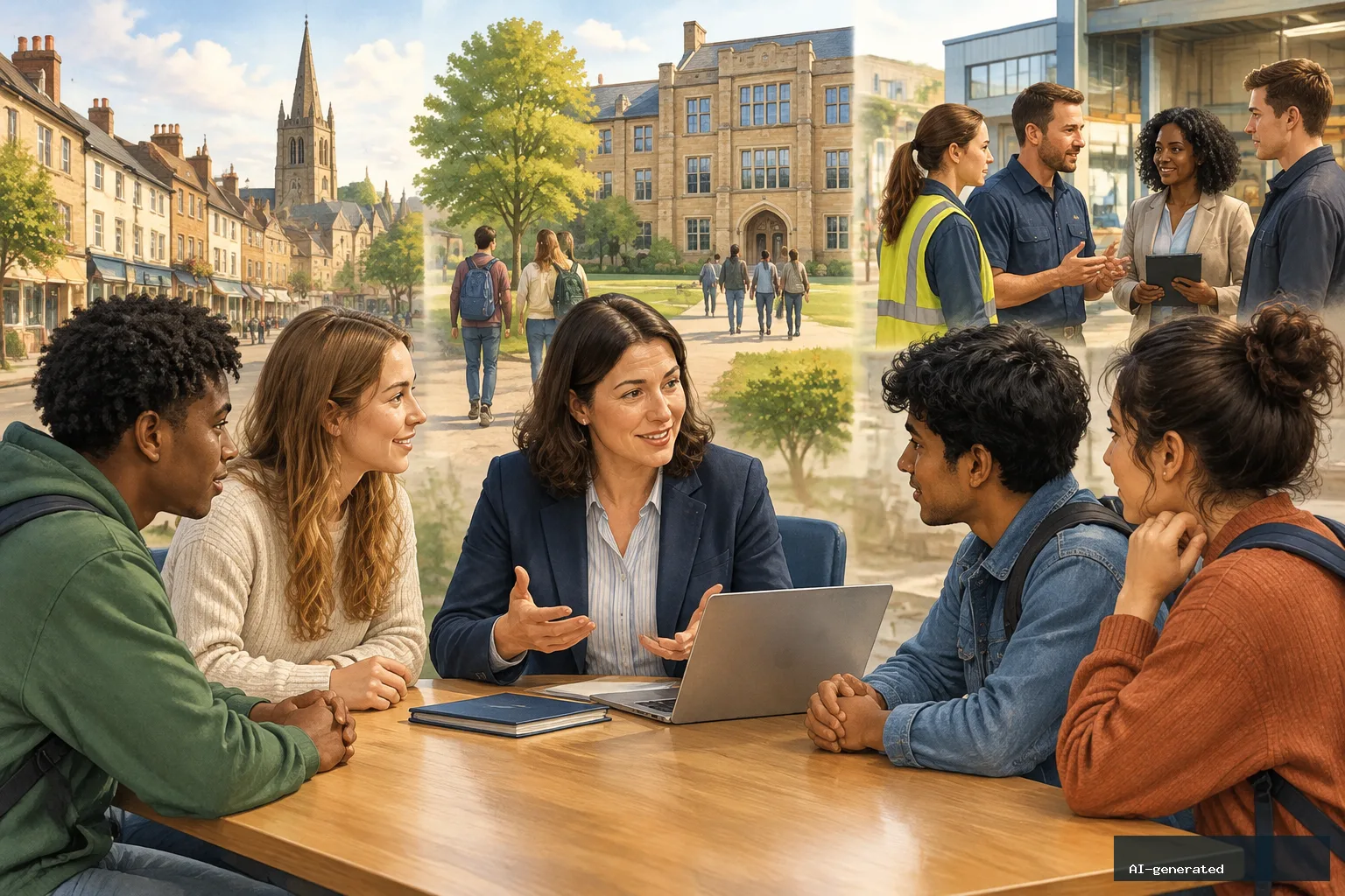 Smaller English towns face higher rates of young people outside work and education