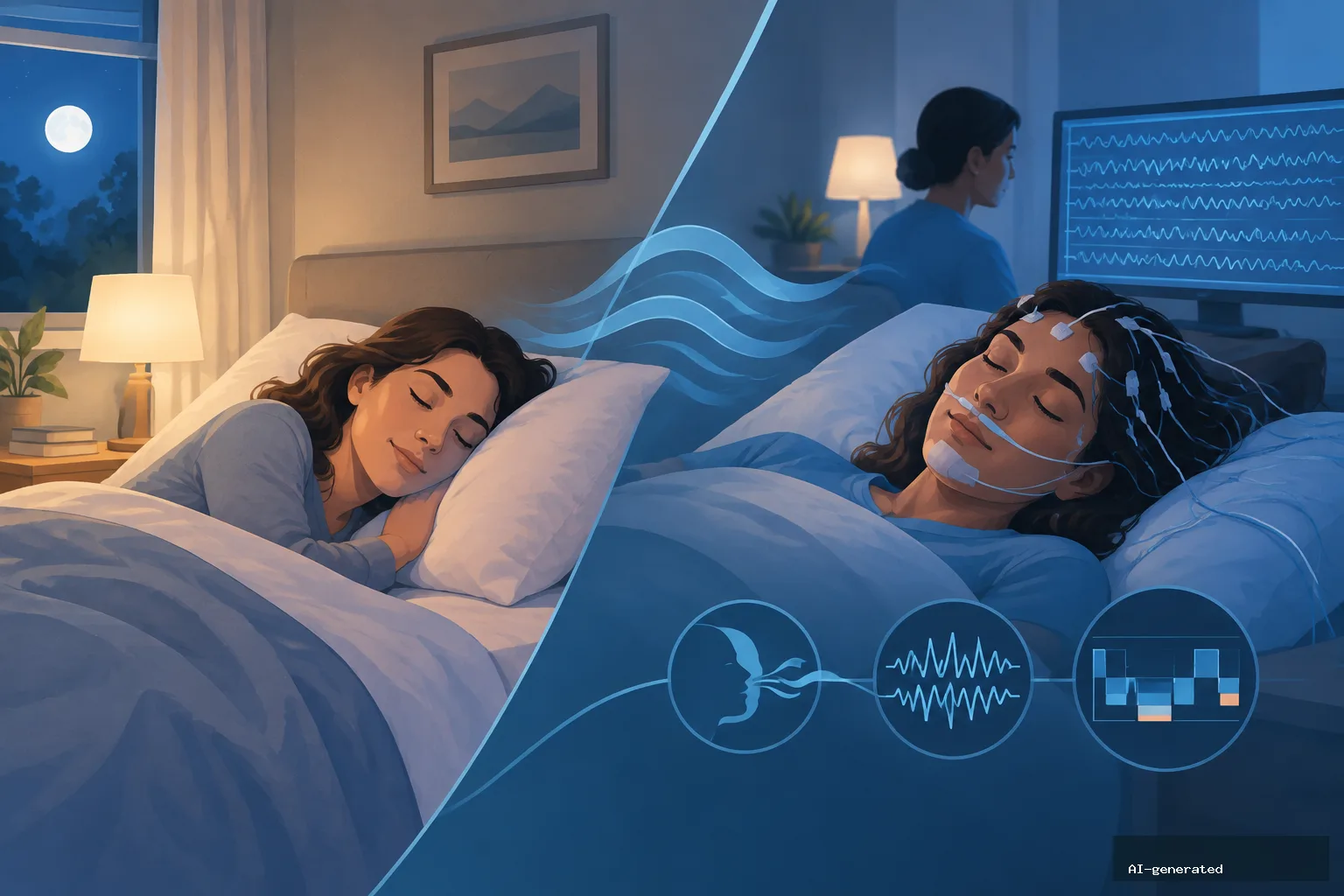 When Daytime Sleepiness Points Beyond Narcolepsy — AI-generated editorial image