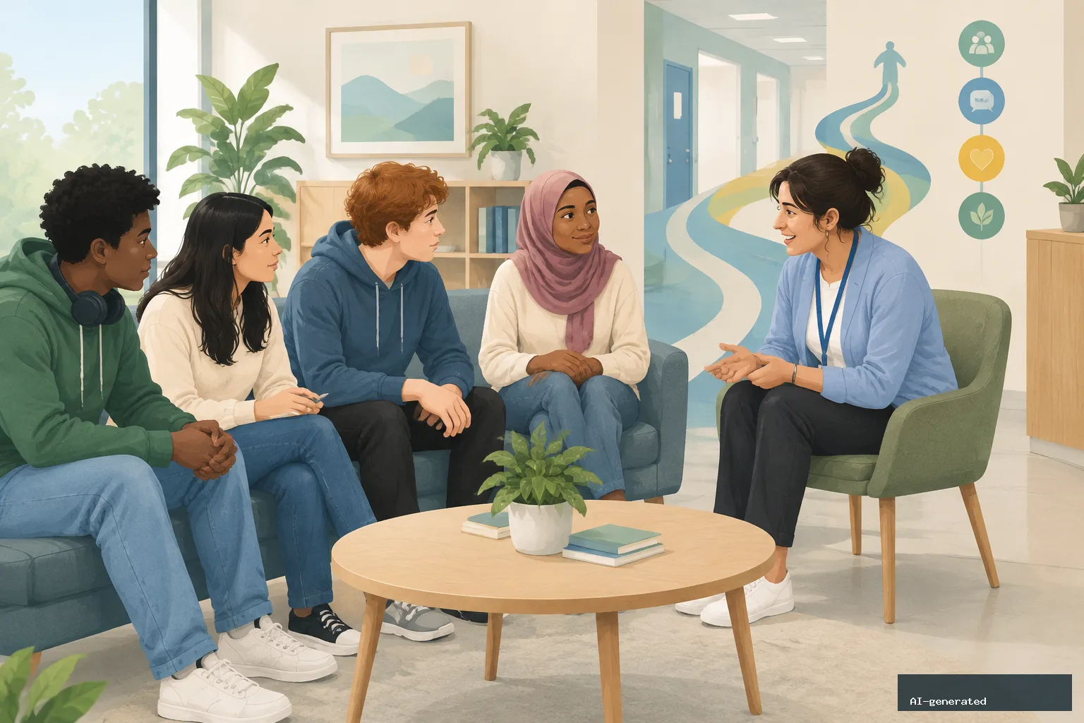 Why Better Mental Health Support Cannot Depend on a Diagnosis — AI-generated editorial image
